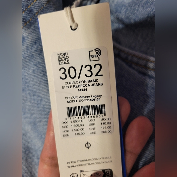 Samsoe Samsoe Rebecca vintage legacy Jeans NWT  style 14144 size 30/32 - Picture 10 of 11
